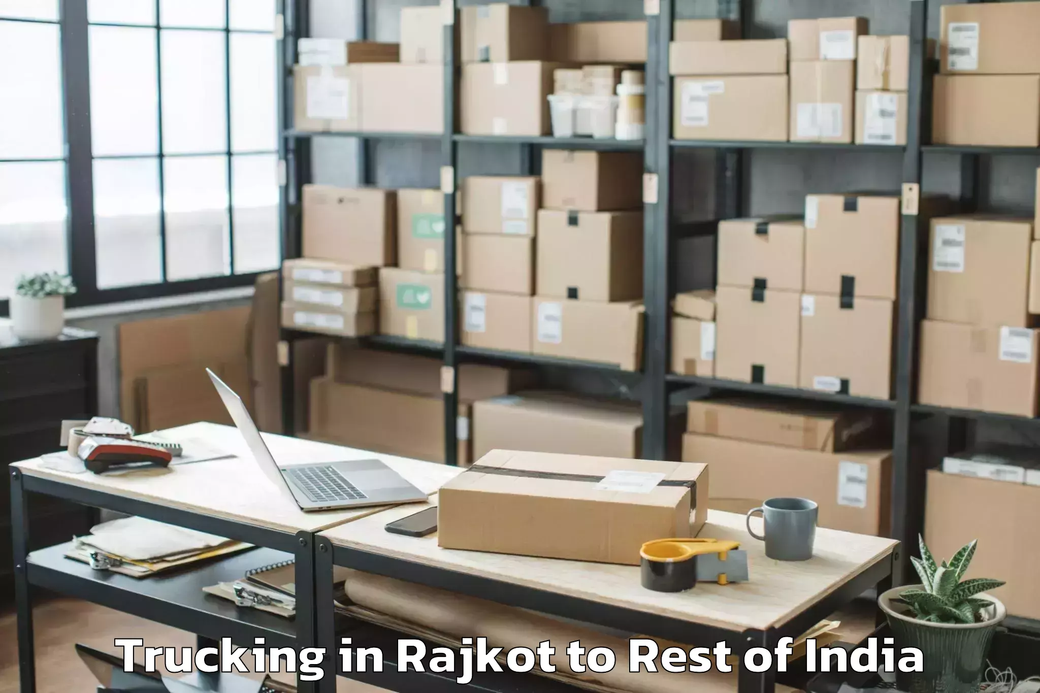 Book Rajkot to Usahait Trucking Online